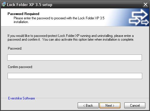 Lock folder install pass